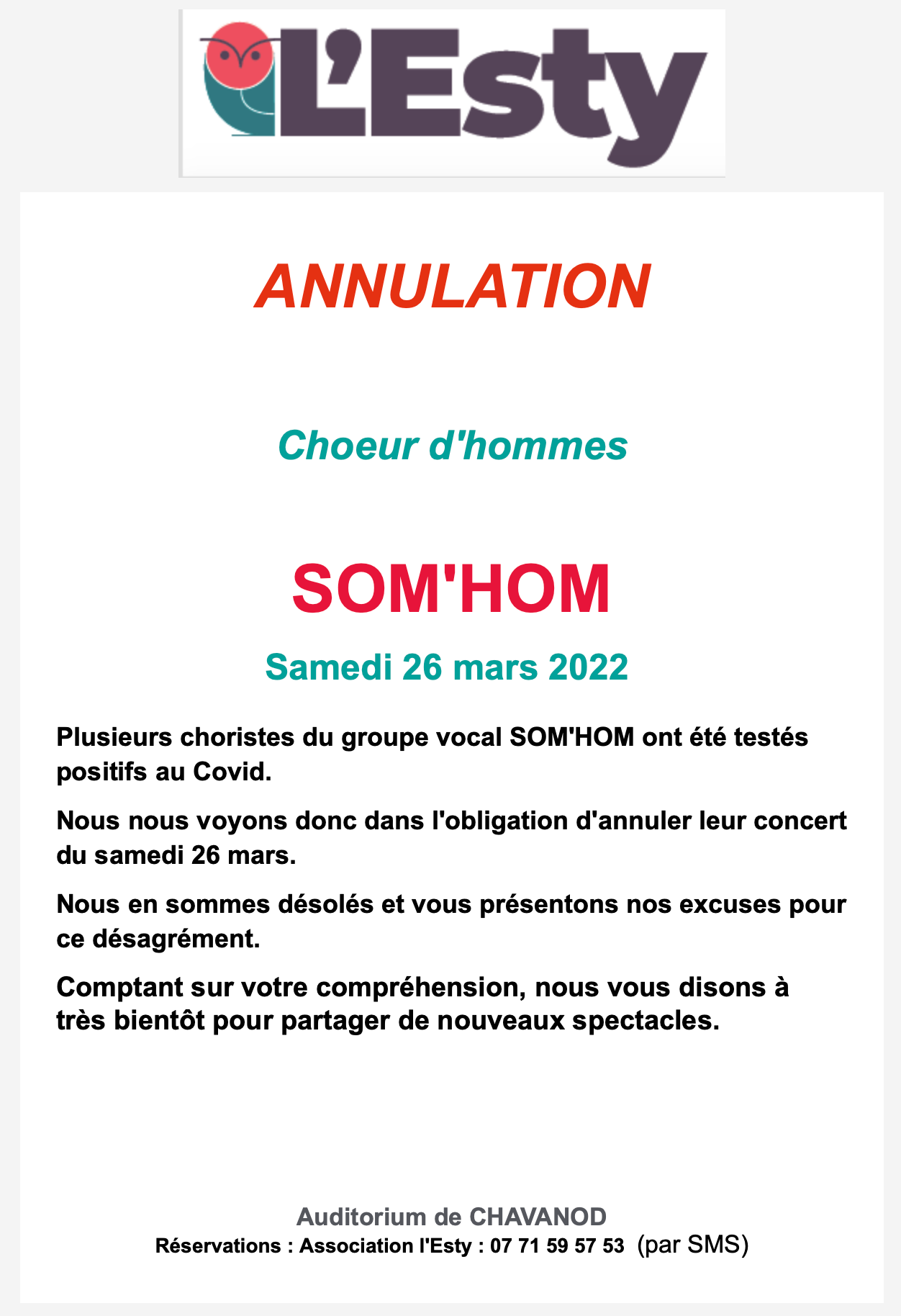 AfficheConcert2022-02-26-Annulation-ESTY-Chavanod