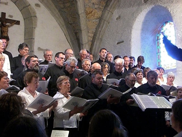 Chant commun avec le chœur des Bornes