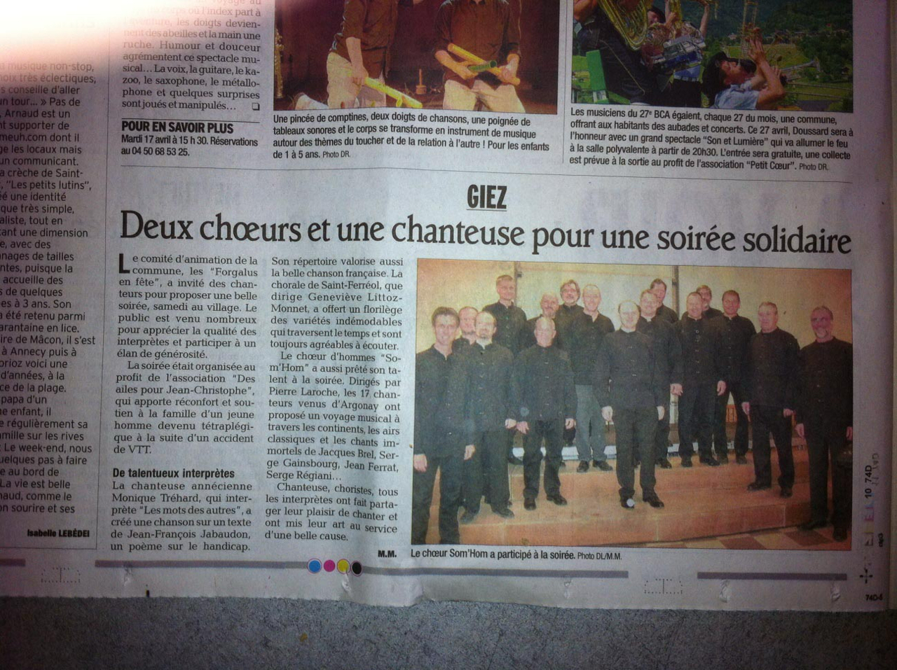 Le Dauphin&eacute; Lib&eacute;r&eacute;, le 16 avril 2012