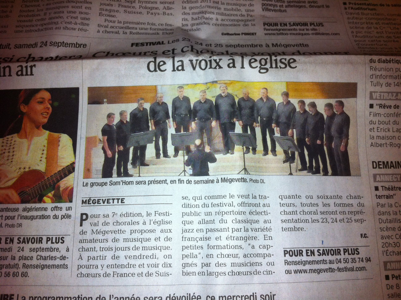 Le Dauphin&eacute; Lib&eacute;r&eacute;, le 21 septembre 2011